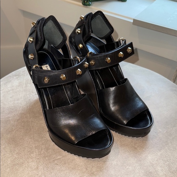 Balenciaga Studded Black Women's Sandals (39) - Picture 1 of 7